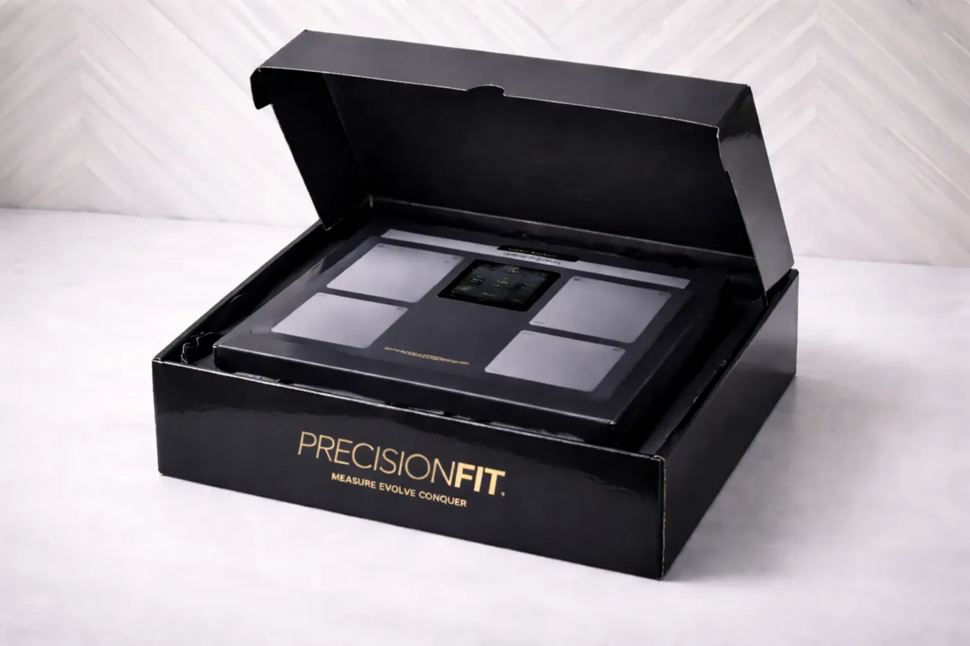 PrecisionFIT 980 PRO BT dentro da caixa aberta